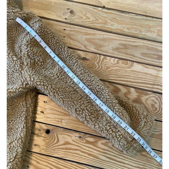 NWT PacSun Full Zip Sherpa Jacket Size Medium/Large Women’s Brown - Picture 9 of 9